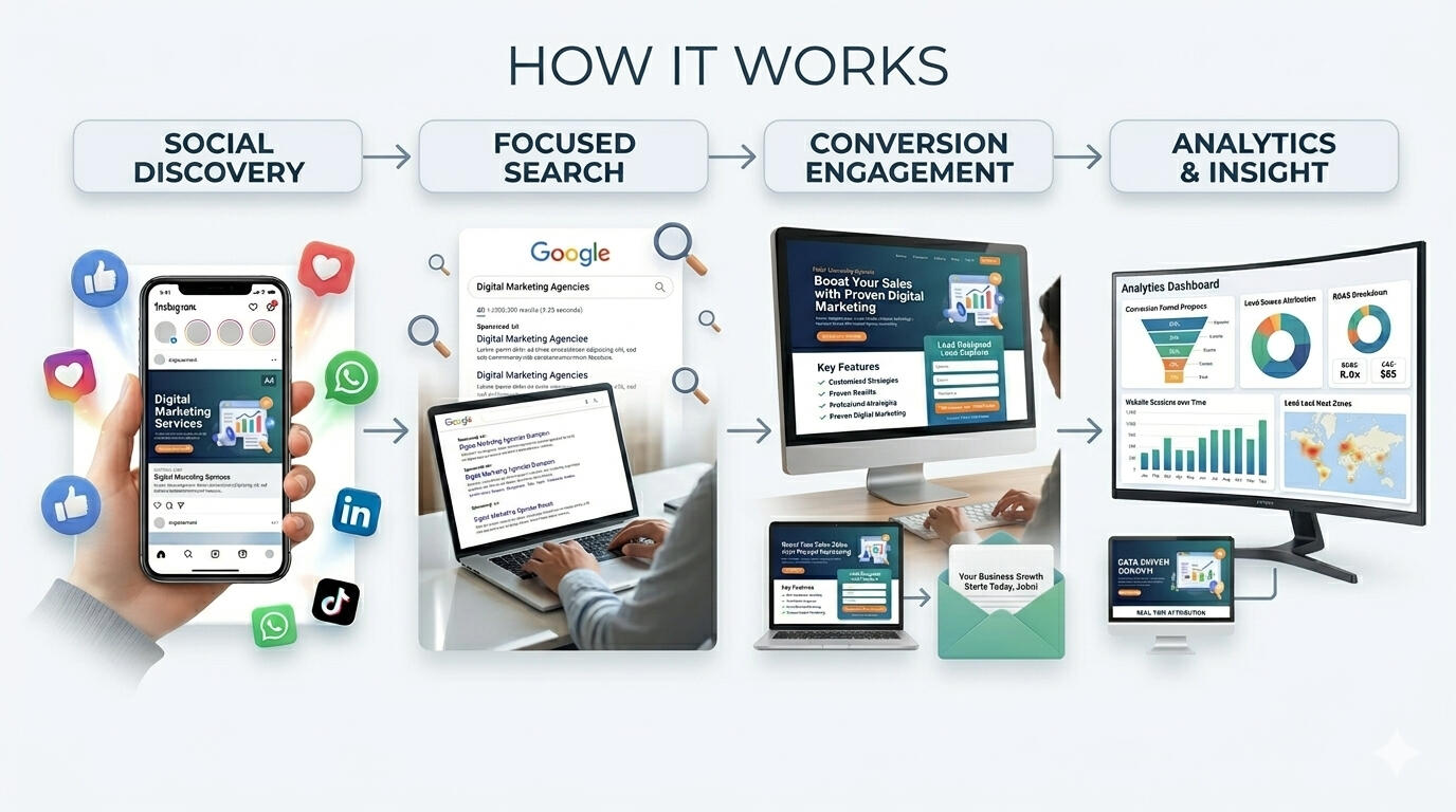 Digital marketing consultant working closely with a business owner Digital marketing expert reviewing campaign performance with a client